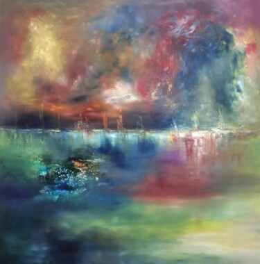 Pittura intitolato "Plénitude 3" da Susanna Massa, Opera d'arte originale, Olio Montato su Telaio per barella in legno