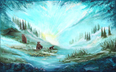 Where we belong 绘画 标题为“Where we belong” 由Ekaterina Koroleva, 原创艺术品, 丙烯 安装在木质担架架上
