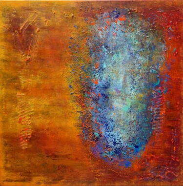 Painting titled ""Where is he"" by Viki Smoliar, Original Artwork, Acrylic Mounted on Wood Stretcher frame