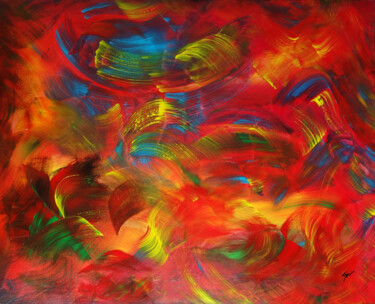 Painting titled "#75" by Thierry Pascoal, Original Artwork, Acrylic Mounted on Wood Stretcher frame