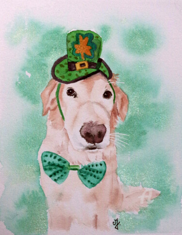 绘画 标题为“Saint Patrick's day” 由Emilie Denis, 原创艺术品, 水彩