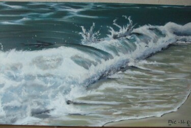 "Le ressac" başlıklı Tablo Mic.H.Eld tarafından, Orijinal sanat, Akrilik Ahşap Sedye çerçevesi üzerine monte edilmiş