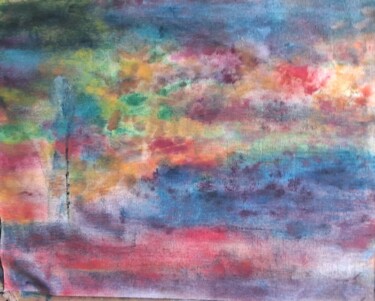 Painting titled "Colorful abstract o…" by Krishna Art Gallery, Original Artwork, Oil