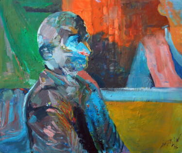 绘画 标题为“Spectators II” 由Svetlin Kolev, 原创艺术品, 油