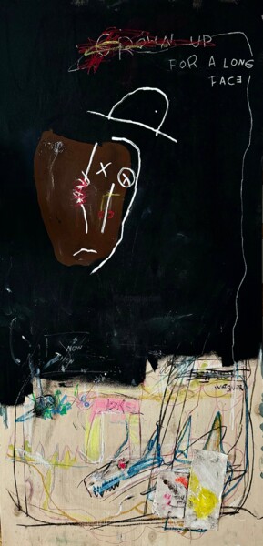 Peinture intitulée "Grown Up For A Long…" par Olsen, Œuvre d'art originale, Acrylique Monté sur Panneau de bois