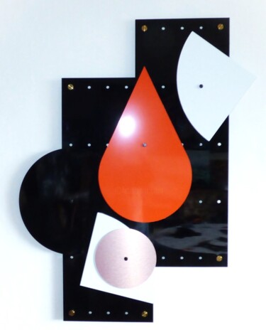 Sculptuur getiteld "Urban Industrial" door Floria Rey, Origineel Kunstwerk, Aluminium Gemonteerd op Aluminium
