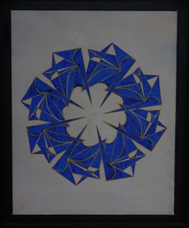 Peinture intitulée "Circonvolutions" par Dominique Andre, Œuvre d'art originale, Acrylique Monté sur Châssis en bois