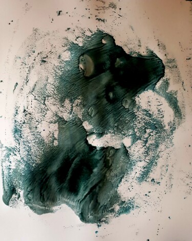 Peinture intitulée "Que du bleu...!" par Chamartin, Œuvre d'art originale, Acrylique