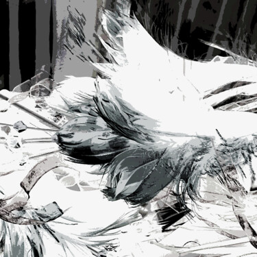 摄影 标题为“STILL LIFE WITH FEA…” 由John Stanley, 原创艺术品, 数码摄影