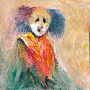 绘画 标题为“The Clown” 由Jasmin Kamieniak, 原创艺术品, 丙烯