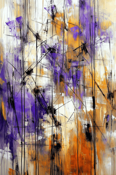 Lavender fields in the fog Цифровое искусство под названием "Lavender fields in…" - Nina Timoshenko, Подлинное произведение искусства, Цифровая живопись