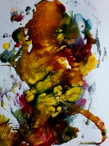 Peinture intitulée "...!" par Chamartin, Œuvre d'art originale, Acrylique