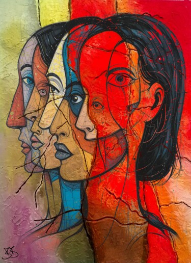 数字艺术 标题为“faces 205” 由Burkhard Baier, 原创艺术品, 2D数字工作