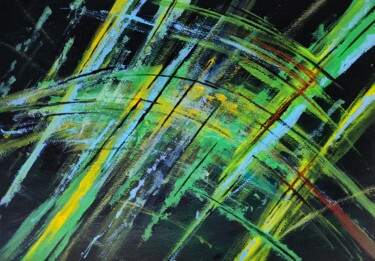 Peinture intitulée "Action abstraction" par Milto Sideris, Œuvre d'art originale, Acrylique