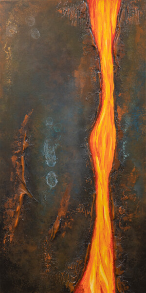 Peinture intitulée "BREAKING THROUGH" par Ivo Pfeil, Œuvre d'art originale, Acrylique