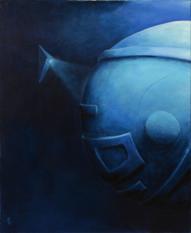 Painting titled "Majesté" by Seb Bak, Original Artwork, Acrylic Mounted on Wood Stretcher frame