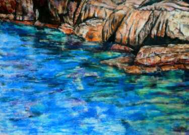 Painting titled "Two Elements 2" by Gabriele Kübler-Mohr, Original Artwork, Pastel