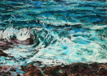 Schilderij getiteld "Two Elements 3" door Gabriele Kübler-Mohr, Origineel Kunstwerk, Pastel