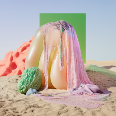 数字艺术 标题为“Sensuflatable 49” 由Nikaleona, 原创艺术品, AI生成的图像