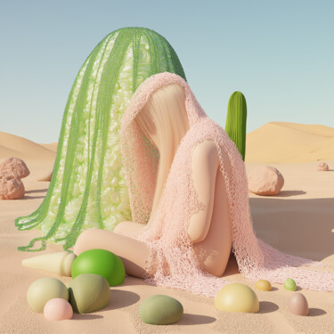 数字艺术 标题为“Sensuflatable 61” 由Nikaleona, 原创艺术品, AI生成的图像