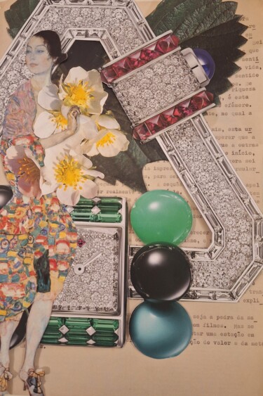 Collages titled "Joia" by Adriana Benatti, Original Artwork, Collages