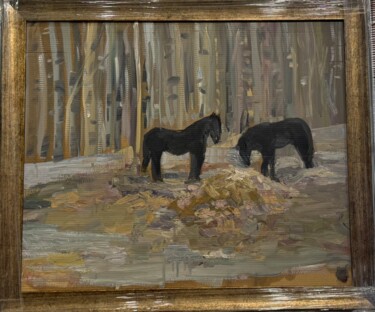 "Лес этюд" başlıklı Tablo Antonietka tarafından, Orijinal sanat, Petrol