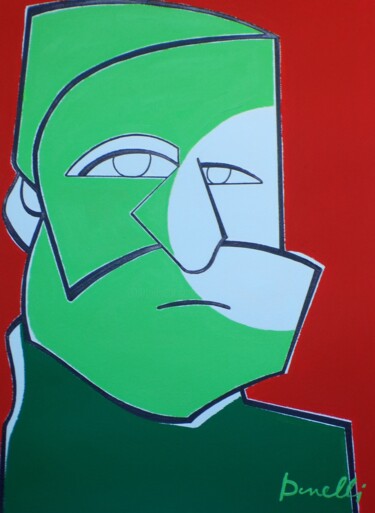 Pittura intitolato "Portrait of Giusepp…" da Gabriele Donelli, Opera d'arte originale, Acrilico