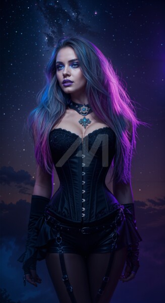 数字艺术 标题为“sexy witch in the n…” 由Caprice, 原创艺术品, AI生成的图像