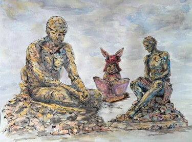 图画 标题为“The Storyteller” 由Eugen Serbanescu, 原创艺术品, 墨
