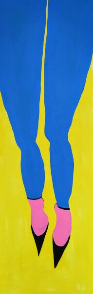 Pittura intitolato "Endless legs" da Quédillac, Opera d'arte originale, Acrilico Montato su Telaio per barella in legno