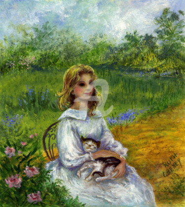 Garden Sitting Girl