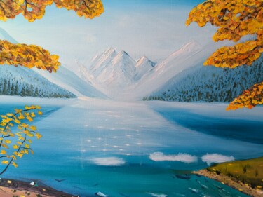 Painting titled "Perspective Horisont" by Aleksander Aleksiuk, Original Artwork, Oil