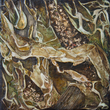 Peinture intitulée "La Grotte" par Corinne Jolly (CoJo), Œuvre d'art originale, Acrylique