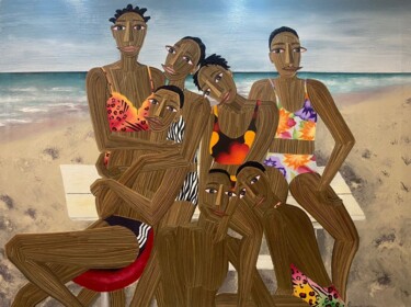 Painting titled "Untitled" by Edward Afadzi, Original Artwork, Acrylic