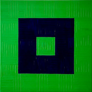 Schilderij getiteld "untitelt/ohne Titel…" door Barbara Danner, Origineel Kunstwerk, Acryl Gemonteerd op Frame voor houten b…