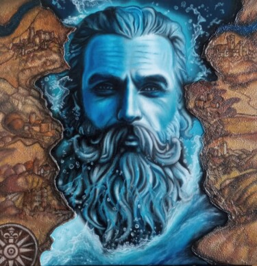 绘画 标题为“Vater Rhein” 由Ievgeniia Albini, 原创艺术品, 油
