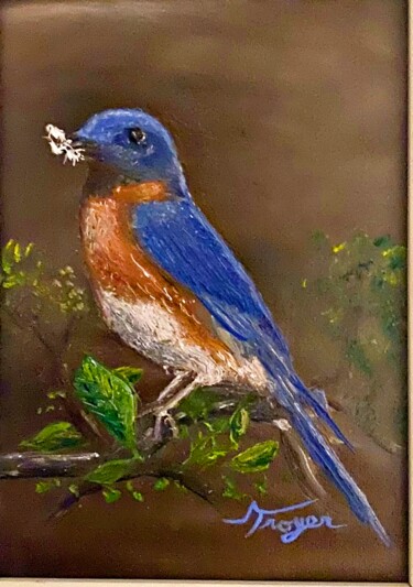 绘画 标题为“Blue Bird” 由Andrew Troyer, Jr, 原创艺术品, 油
