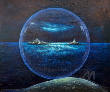 "Marina con isole" başlıklı Tablo Basilio Dipani tarafından, Orijinal sanat, Akrilik