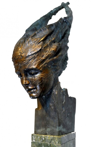 "Dafne" başlıklı Heykel Wiesław Domański tarafından, Orijinal sanat, Bronz artwork_cat. üzerine monte edilmiş