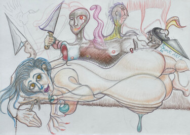 Tekening getiteld "Don't give up" door Shank Arte, Origineel Kunstwerk, Potlood