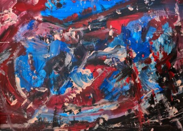 Painting titled "Wild aquaincidences…" by Milto Sideris, Original Artwork, Acrylic