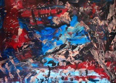 Schilderij getiteld "Wild aquaincidences…" door Milto Sideris, Origineel Kunstwerk, Acryl