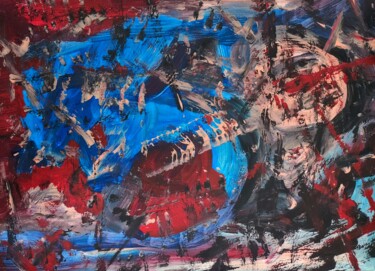 Painting titled "Wild aquaincidences…" by Milto Sideris, Original Artwork, Acrylic