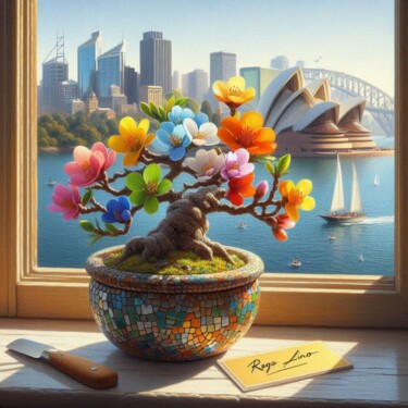 Arts numériques intitulée "Sydney 2" par Rogo Lino, Œuvre d'art originale, Image générée par l'IA Monté sur artwork_cat.