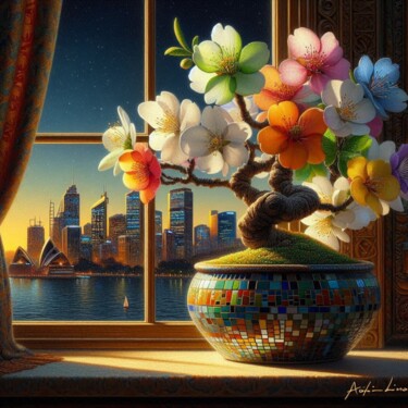 Arte digitale intitolato "Sydney 3" da Rogo Lino, Opera d'arte originale, Immagine generata dall'IA Montato su artwork_cat.