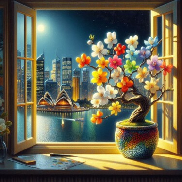 数字艺术 标题为“Sydney 5” 由Rogo Lino, 原创艺术品, AI生成的图像 安装在artwork_cat.上
