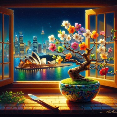 数字艺术 标题为“Sydney 6” 由Rogo Lino, 原创艺术品, AI生成的图像 安装在artwork_cat.上