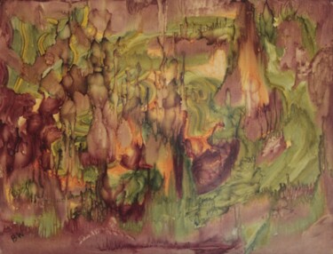 Peinture intitulée "po4" par Bernard Waechter, Œuvre d'art originale, Huile