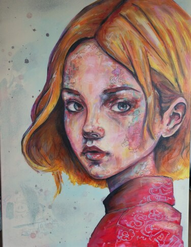 Peinture intitulée "Ninjate" par Pascal Fairier, Œuvre d'art originale, Acrylique Monté sur Châssis en bois