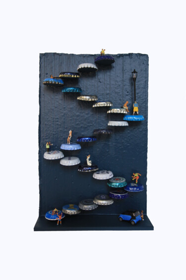 "Blau Sein" başlıklı Heykel Florian Dezegher tarafından, Orijinal sanat, Rezine